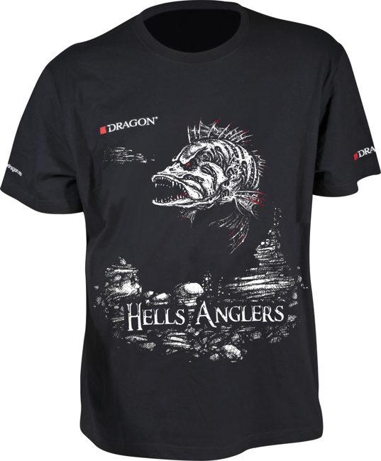 Koszulka wędkarska, T-shirt Dragon Hells Anglers - Okoń