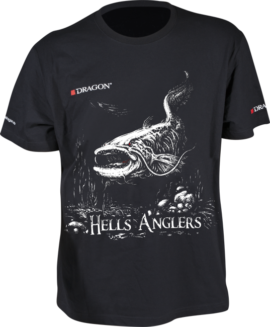 T-Shirt Dragon Hells Anglers SUM XXXL czarny (GLOW)