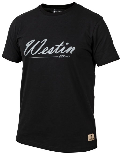 Westin Old School T-Shirt Black Rozmiar XL - koszulka wędkarska